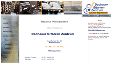 Desktop Screenshot of dachauergitarrenzentrum.de