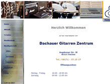 Tablet Screenshot of dachauergitarrenzentrum.de